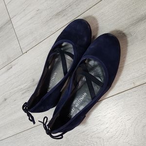 Stuart Weitzman Suede Bolshoi Ballet Flats